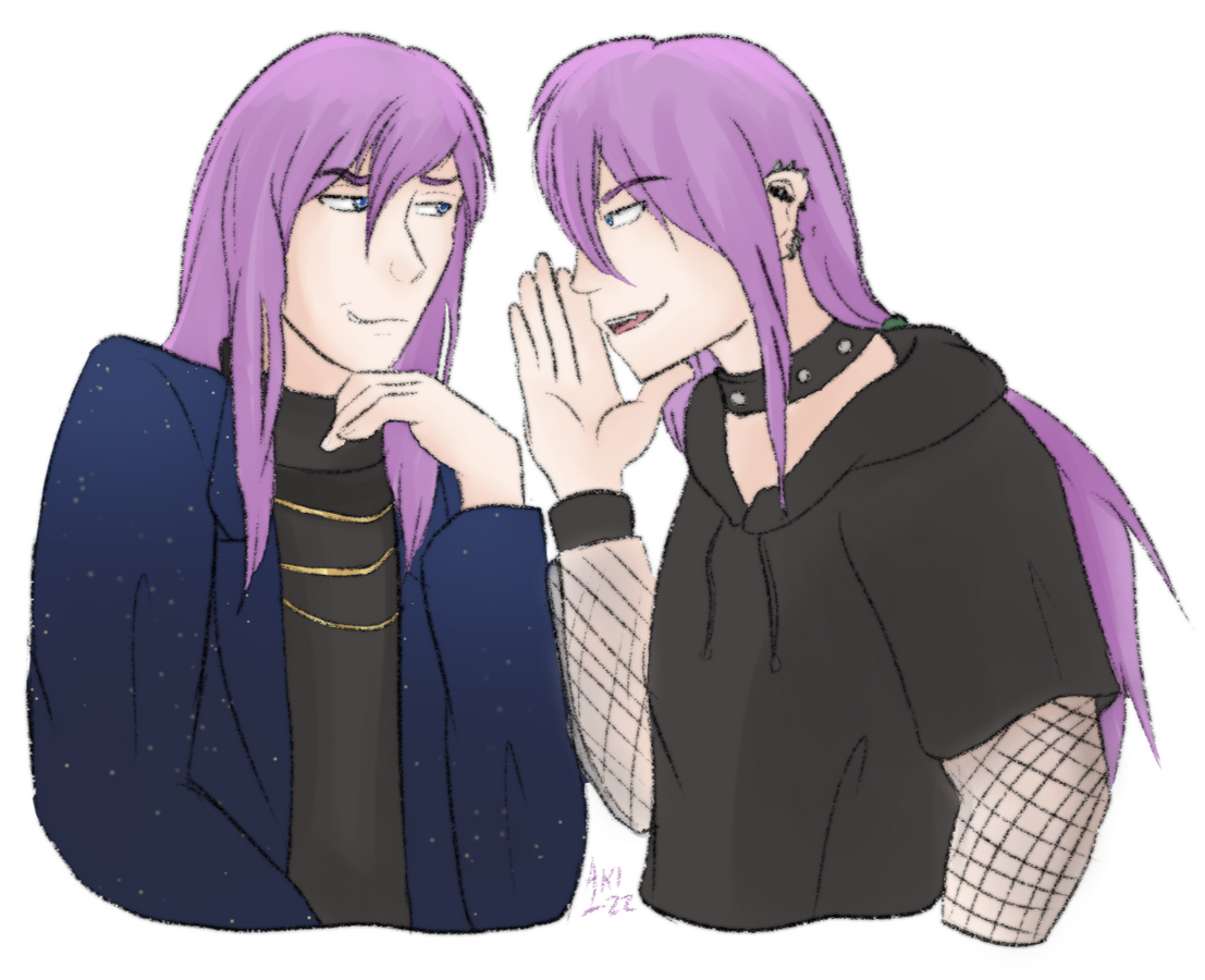 2-Character Color Sketch
